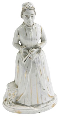 Lot 507 - A 19thC Staffordshire figure of Mrs...