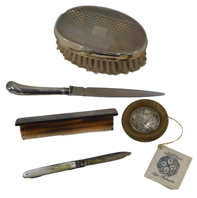 Lot 543 - A collection of small silver, to include a...