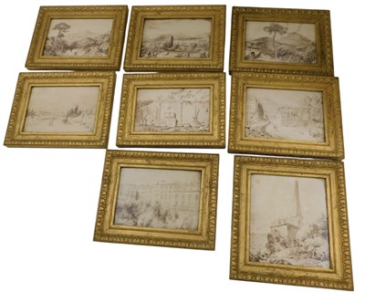 Lot 607 - 19thC School. Various scenes of ruins,...