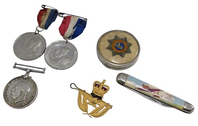 Lot 1051 - A WWI war medal, named to Gnr. J.T.Marland R.A....