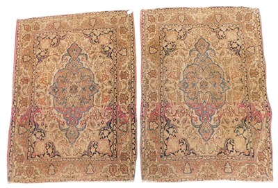 Lot 1578 - A pair of Persian Isfahan rugs, each with a...