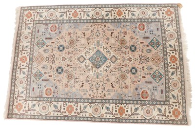 Lot 1582 - A Persian rug, with a central lozenge,...