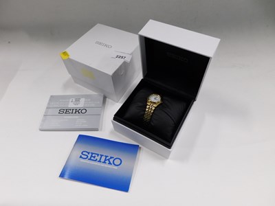Lot 2257 - A Seiko ladies Solar wristwatch, boxed, with...