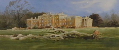 Lot 284 - Tim Nash (20thC). Country house, watercolour,...