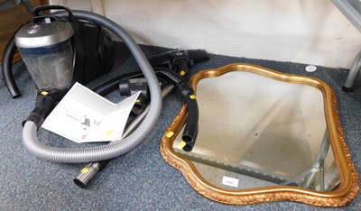 Lot 2022 - A gilt framed wall mirror, and a small H Power...