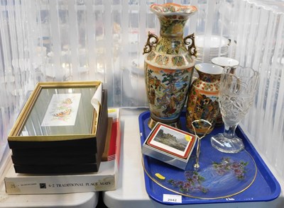 Lot 2042 - Oriental ceramics, including large vase, 35cm...