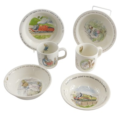 Lot 1129 - A collection of child's ceramics, to include a...