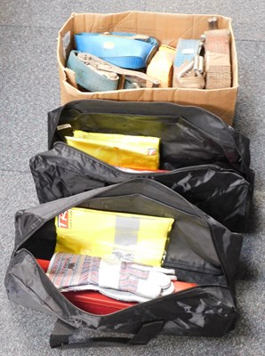 Lot 2068 - Two bags of TRD hi-vis vests, work gloves, two...