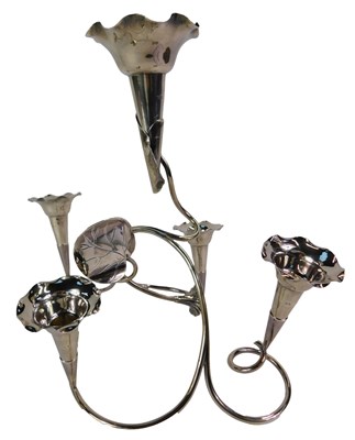 Lot 255 - An Edward VII silver epergne, with a central...