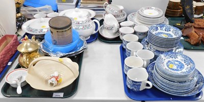 Lot 2084 - Ceramics, including a part florally banded...