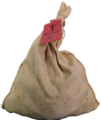 Lot 398 - A bag containing one pence coins, totalling...