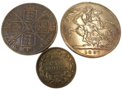 Lot 402 - An 1897 Queen Victoria crown, together with an...