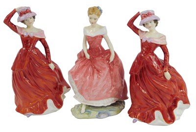 Lot 443 - Three Royal Doulton porcelain figures,...