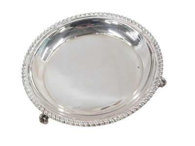 Lot 425 - An Elizabeth II silver waiter, with gadrooned...