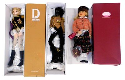 Lot 458 - Two Dollmore ball jointed dolls, together with...