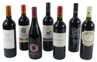 Lot 463 - Seven bottles of red wine, including Chateau...