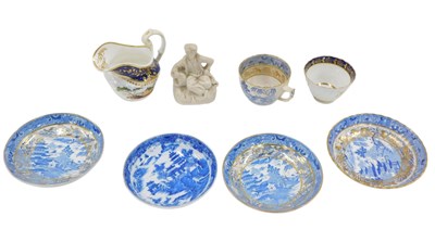 Lot 576 - A collection of 19thC ceramics, to include a...