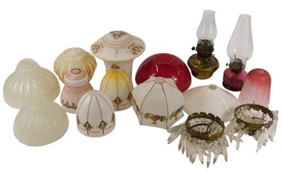 Lot 475 - A group of 20thC light shades, to include a...