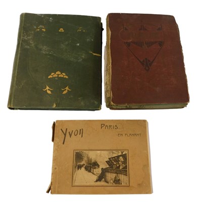 Lot 484 - Two early 20thC and later postcard albums,...