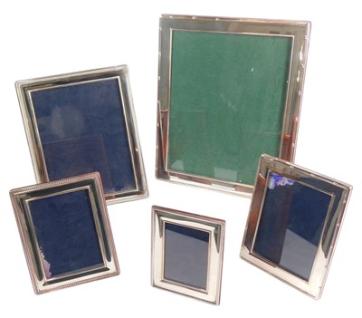 Lot 815 - A quantity of silver plated photograph...
