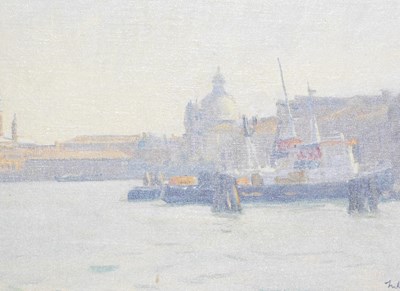 Lot 617 - Julian Barrow (1939-2013). Venetian scene with...