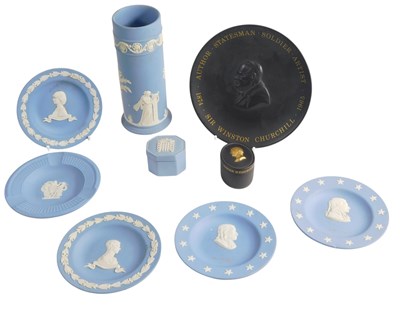 Lot 766 - A collection of Wedgwood Jasperware, to...