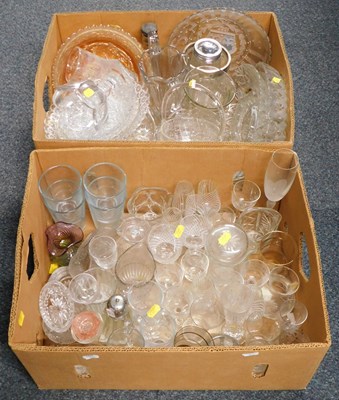 Lot 2035a - Glassware, including drinking glasses, bowls,...