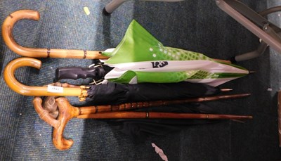 Lot 3197 - Various walking sticks, to include an example...