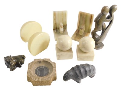 Lot 779 - An ash tray, carved from stone from The Houses...