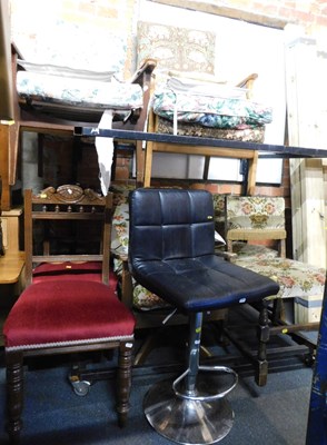 Lot 1032 - A group of furniture, comprising four open...