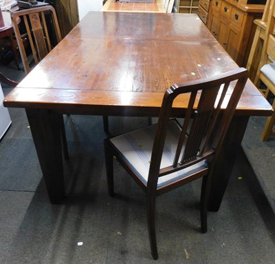 Lot 1054 - An Irish Coast extending dining table and two...