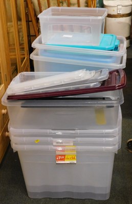 Lot 1075 - A quantity of plastic storage bins.