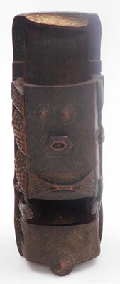 Lot 45 - A Chinese bamboo carving of a sampan, with...