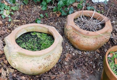 Lot 399 - A quantity of terracotta garden pots, various...