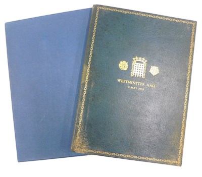 Lot 666 - Parliament.- Presentation of Addresses by Both...
