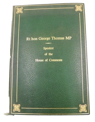 Lot 145 - Parliament.- An Album Amicorum to Rt. Hon....