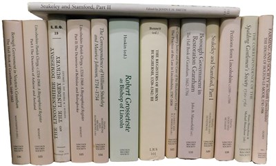 Lot 677 - Lincolnshire Records Society.- volumes 101-111,...