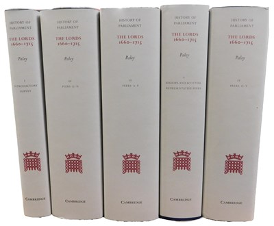 Lot 686 - Paley (Ruth). History of Parliament The Lords...
