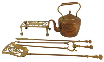 Lot 506 - A group of metalware, comprising a Victorian...