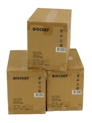 Lot 532 - Three BioChef Galaxy blenders, each boxed.