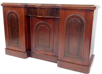 Lot 536 - A Victorian mahogany inverted breakfront...