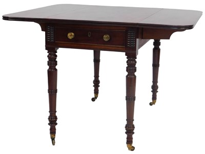 Lot 477 - An early 19thC mahogany Pembroke table in the...