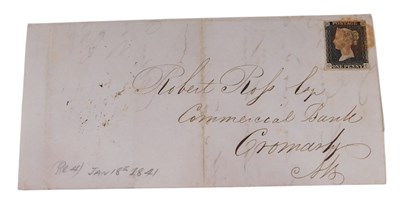 Lot 760 - Stamps.- GB.- QV.- an 1840 1d black, plate 4,...