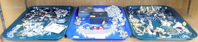 Lot 2130 - Three trays of costume jewellery, items...
