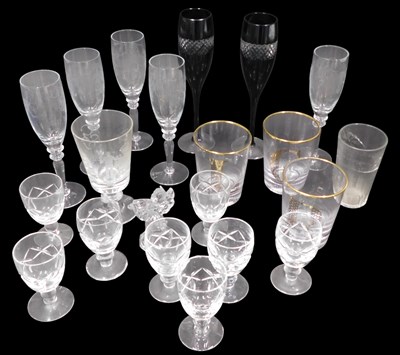 Lot 762 - A quantity of cut glass, to include a pair of...