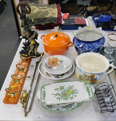Lot 2188 - A Le Creuset casserole pot with lid, Unicorn...