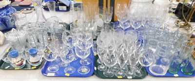 Lot 2189 - Glassware, various, including sundae glasses,...