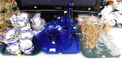 Lot 2195 - A part tea service, decorated in floral...