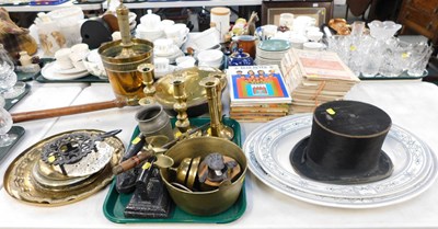 Lot 2202 - Blue Peter annuals and other books, top hat,...