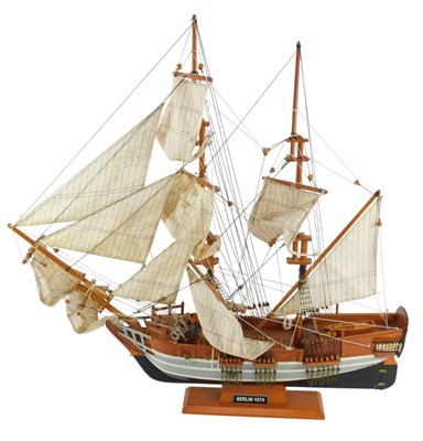 Lot 183 - A wooden scale model of the Privateer Frigate...